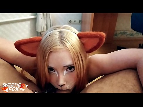❤️ Kitsune gbe dick ati pẹlu ni ẹnu rẹ ❤️  Ibalopo ❌❤